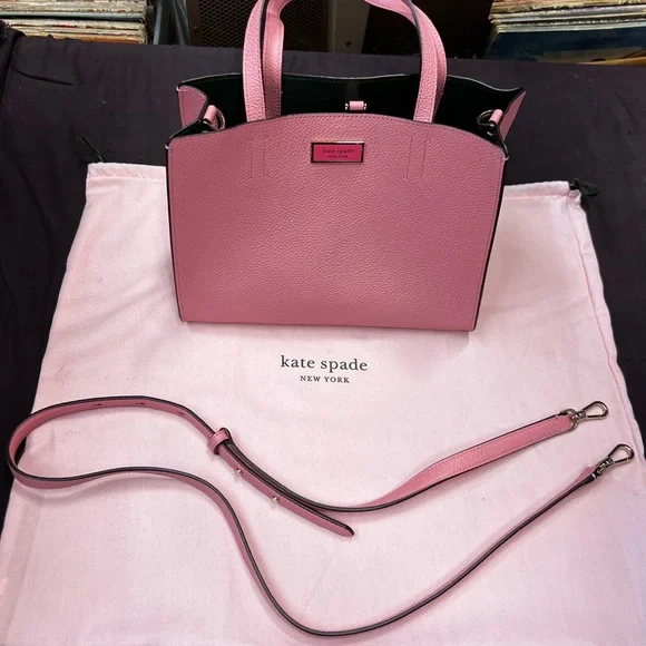 Kate Spade Pink Satchel Bag Authentic - Picture 3 of 8